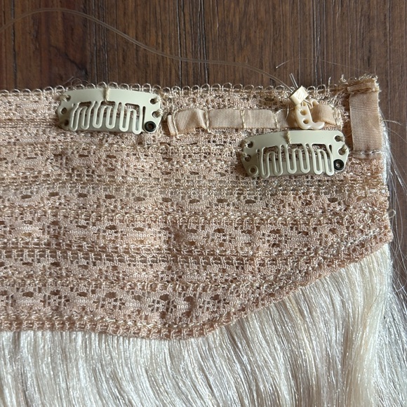 16 inch real human hair blonde extension halo - Picture 6 of 12